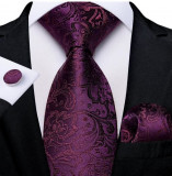 Set cravata + batista + butoni - matase -- model 779
