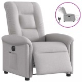 Scaun reclinabil electric Cloud Grey Fabric