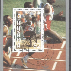Guyana 1989 Sport, Olympics, perf. sheet, used T.165