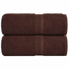 Gossi prosoape cu sapun 2 buc maro 30x30 cm 360 g/m2 100% bumbac