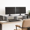 VidaXL Suport monitor, sonoma gri, 100x27x15 cm, lemn prelucrat
