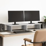 VidaXL Suport monitor, sonoma gri, 100x27x15 cm, lemn prelucrat