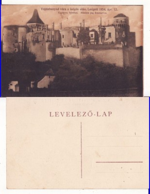 Hunedoara - Castelul la 1854 - rara foto