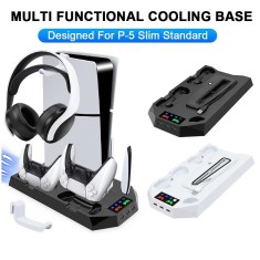 Dock de incarcare controller manete PlayStation 5 PS5, stand consola cu racire