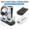 Dock de incarcare controller manete PlayStation 5 PS5, stand consola cu racire