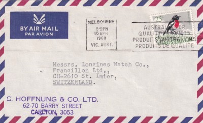 FILATELIE TEMATICA - PLIC AUSTRALIA TEMATICA PASARI AIRMAIL foto