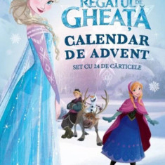 Disney. Regatul de gheata. Calendar de advent. Set cu 24 de carticele