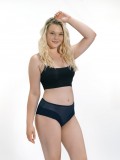 GS1162-44 Chilot clasic din material elastic si plasa fina, XL/XXL, Cottonhill