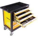 Vorel 58540 - Dulap pentru scule 770x458x901 mm 6 compartimente 177 scule incluse banc de lucru