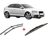 Cumpara ieftin Set 3 stergatoare AUDI A3 (8P1) 2003 - 2012, pentru parbriz si luneta, Bosch Twin
