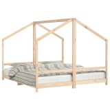 Cumpara ieftin Cadru pat pentru copii, 2x(90x200) cm, lemn masiv de pin