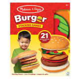 Joc educativ de stivuire si potrivire Burgerul gigant, Melissa &amp; Doug