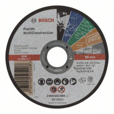 Disc de taiere drept Rapido Multi Construction ACS 60 V BF, 115mm, 1.0mm Bosch