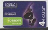 bnk card Romania - Cosmote 4 euro Skater (Alături de tine) - Col:RO-COS-REF-0009-111008B