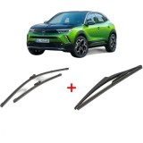 Cumpara ieftin Set 3 stergatoare OPEL MOKKA 2012 - 2019, pentru parbriz si luneta, Valeo Silencio