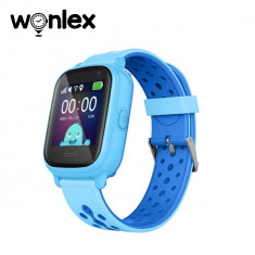 Ceas Smartwatch Pentru Copii Wonlex KT04 cu Functie Telefon, GPS, Camera, IP54 - Albastru, Cartela SIM Cadou foto