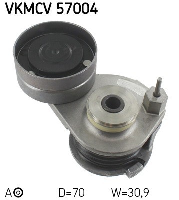 SKF VKMCV 57004 rola intinzator,curea transmisie foto