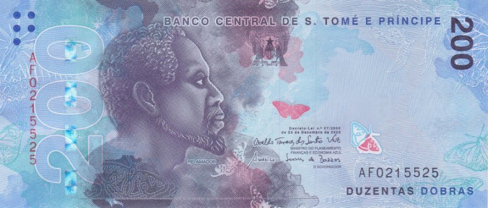 Bancnota Sao Tome si Principe 200 Dobras 2020 - P81 UNC