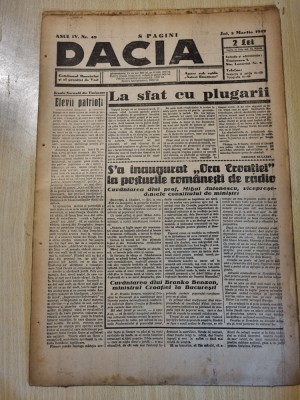 Dacia 5 martie 1942-stiri al 2-lea raboi mondial,art. lugoj,deva foto