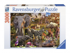PUZZLE ANIMALE DIN AFRICA, 3000 PIESE foto