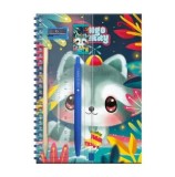 Cumpara ieftin Caiet Santoro Bangoberry Remy Ratonul, A5, cu accesorii, rigla, creion, pix, radiera, ascutitoare