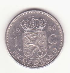 Olanda 1 gulden 1980 Juliana - ultimul an de batere.