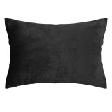 Cumpara ieftin Fata de Perna Neagra Catifelata 50x70cm