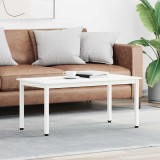 vidaXL Masă de cafea Alb 100 x 50 x 45 cm Lemn de pin masiv 892766