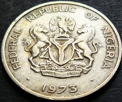 Moneda exotica 10 KOBO - NIGERIA, anul 1973 * cod 2448 foto