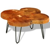 vidaXL Măsuță de cafea, 35 cm, 4 butuci, lemn masiv de acacia 242444