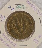 642 Western African States 25 Francs CFA 1979, KM#5, excelenta