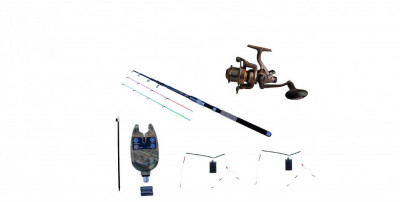 Set lanseta Diamant alb Travel Feeder 3.3 m, mulineta YU 6000, senzor foto