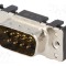 Conector D-Sub 9 pini tată drept THT M3 HARTING pentru PCB