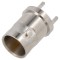 Conector BNC mamă 75&Omega; THT PCB aurit