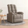 VidaXL Fotoliu rabatabil, gri taupe, material textil