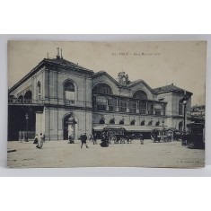 PARIS , GARA MONTPARNASSE , CARTE POSTALA ILUSTRATA , 1907