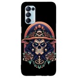 Husa compatibila cu Oppo A31 model Mexican skull, Silicon, TPU, Viceversa, Transparent, Carcasa