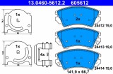 ATE 13.0460-5612.2 set placute frana,frana disc