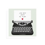 Felicitare - Just My Type, 7 X 7 cm | Legami