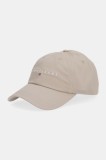 Tommy Jeans șapcă de baseball din bumbac 0 culoarea bordo, cu imprimeu, AM0AM12958