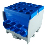 Clema de distributie derivatie 1 pol pe sina DIN omega 4 intrari ( 1x35+3x25mm2), Pollmann