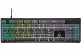 Tastatura gaming Corsair K55 CORE iCUE, rubberdome, ten-zone RGB, four dedicated media keys, responsive switches, 300ml spill resistance (Gri)