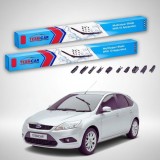 Cumpara ieftin Ștergătoare Ford Focus II DA Hatchback 2006-2011 | Set Față Flat Premium &ndash; TeamCar&reg;