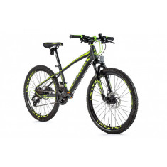 Bicicleta de copii Leader Fox Capitan, 21 viteze, frana pe disc-verde