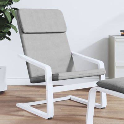 Gossi scaun de relaxare, gri deschis, material textil foto