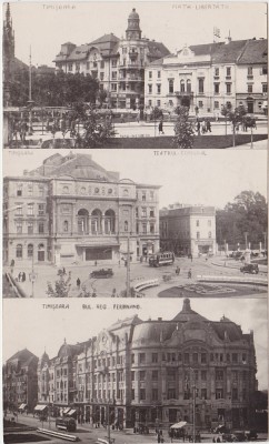 CP Timisoara colaj 3 Imagini ND (1930) foto