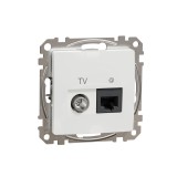 Cumpara ieftin Priza TV+RJ45 UTP CAT6 Schneider Sedna alb SDD111469T
