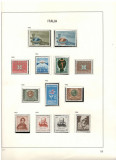 Italia.1963/83 ALBUM Colectie cronologica timbre nestampilate, Europa