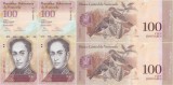 2 &times; 2014 (19 VIII), 100 Bol&iacute;vares (P-93hr) - Venezuela - stare UNC
