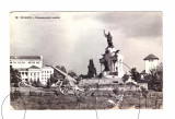 CP Turnu Severin - Monumentul eroilor, RSR, circulata 1962, uzata rau